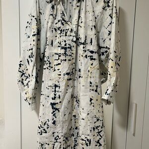 3.1 Phillip Lim Navy and White Patterned Dress